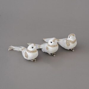 Zogj të Bardhë me Shkëlqim Shampanjë