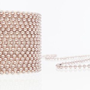 Zinxhir Plastik me Perla Rozë