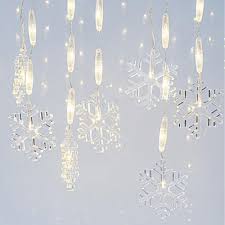 Drita LED Linjë Akull me 14 Flokë Bore e Bardhë e Ngrohtë