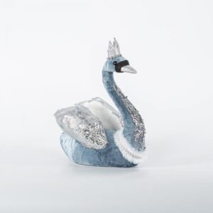 Mjelmë Velvet Blu me Shkëlqim